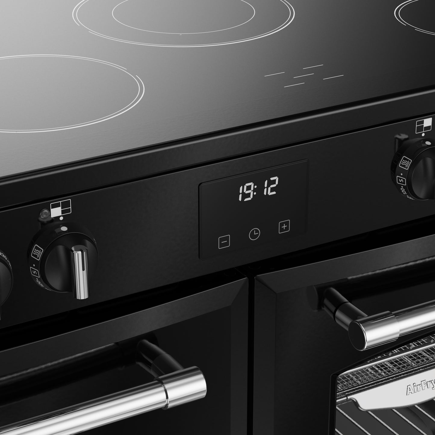 Belling Farmhouse 110E Black Electric Range Cooker