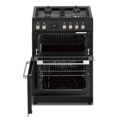 Creda C60DFDOA 60cm Anthracite Double Oven Dual Fuel Cooker