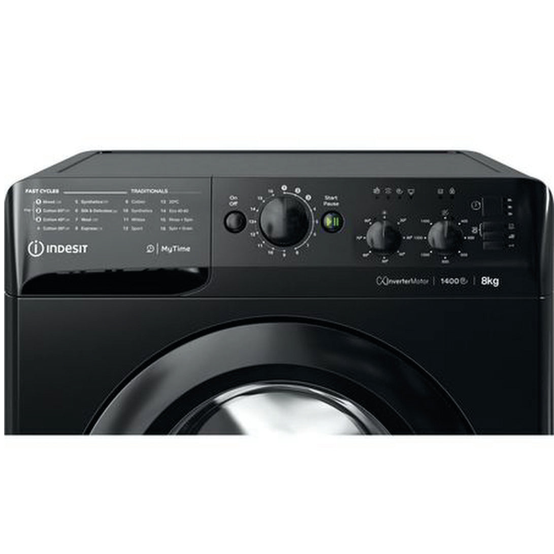 Indesit MTWC81495BKUK Black 8kg 1400 Spin Washing Machine