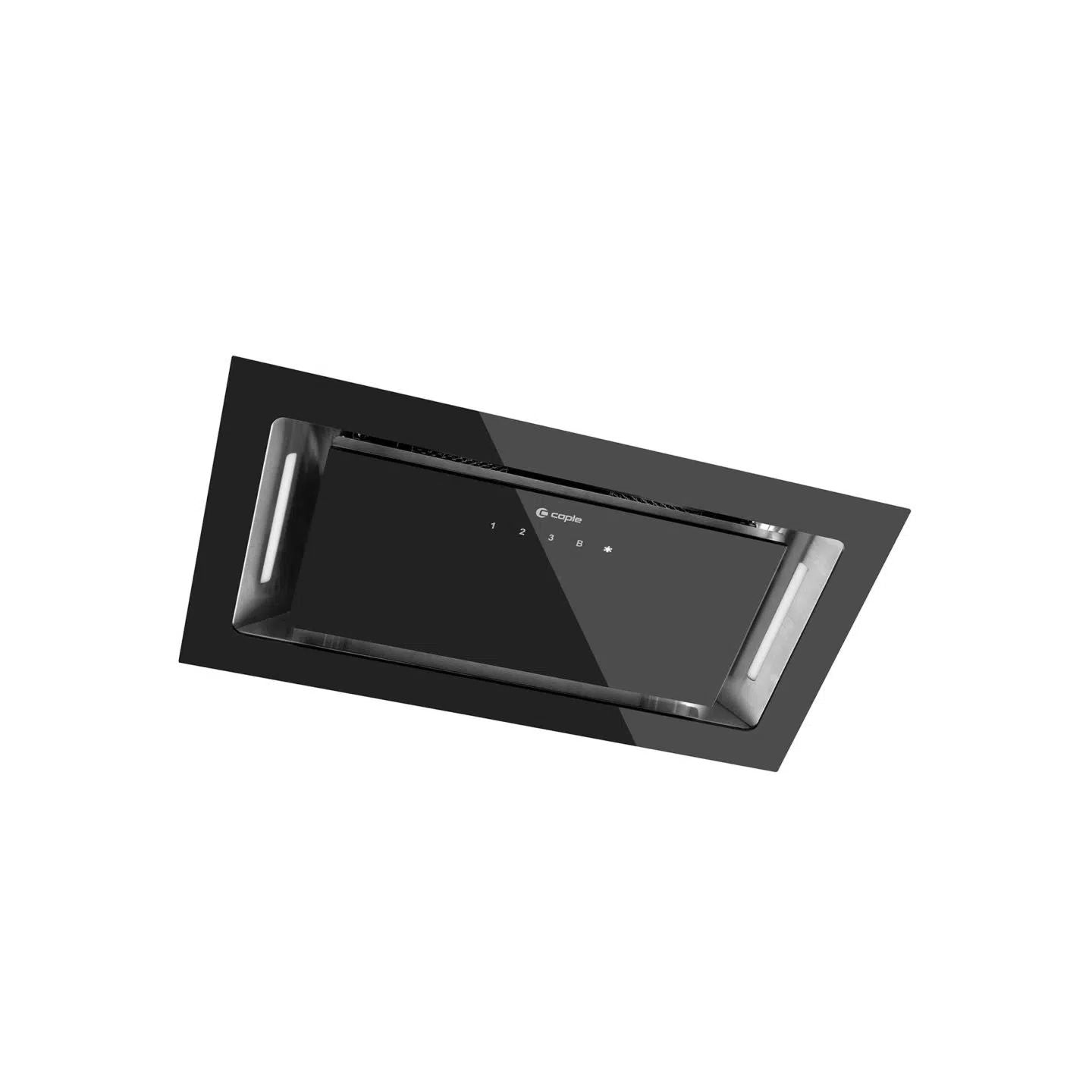 Caple BU525BK 52cm Black Glass Built-Under Cooker Hood