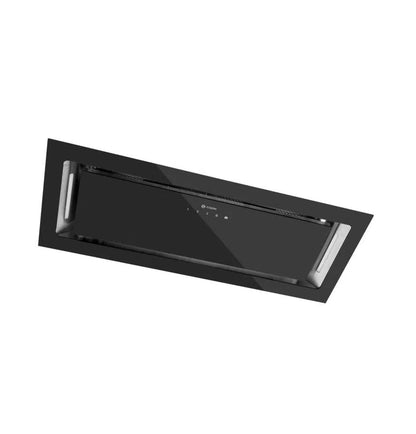 Caple BU755BK 75cm Black Glass Built-Under Cooker Hood