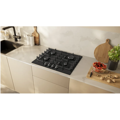 Neff T26NKP4SO N50 Black (Tempered Glass ) Built- In 4 Burner Gas Hob