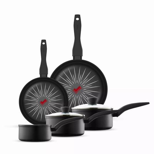 Tower T800304 5 Piece ( Forged ) Black Induction Pan Set