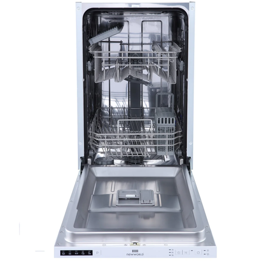New World NW45DWINT Built-In 9 Place Settings Slimline Size Dishwasher