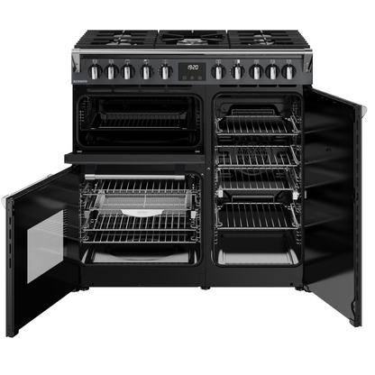 Stoves Richmond 90DFT Anthracite Dual Fuel Range Cooker With 3 Ovens