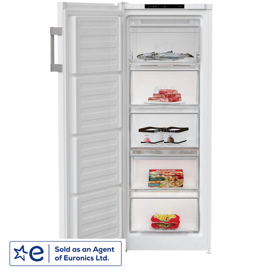 Beko FNE4545W 55cm ( 145.7cm high) Outbuilding Safe Tall Frost Free Freezer