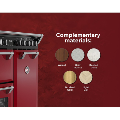 Stoves Richmond Deluxe 90EI Garnet Red Induction Range Cooker With 4 Ovens