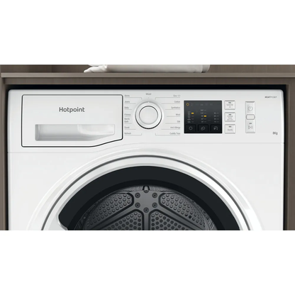 Hotpoint NTM1081WKUK 8kg Heat Pump Tumble Dryer