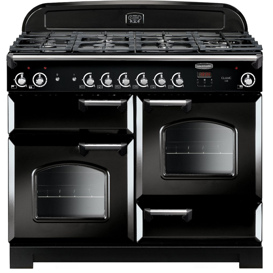 Rangemaster CLA110NGFBL/C Classic Black All Gas Range Cooker