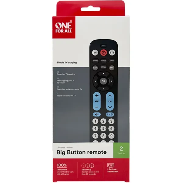 One For All URC6821 Big Button Remote Control