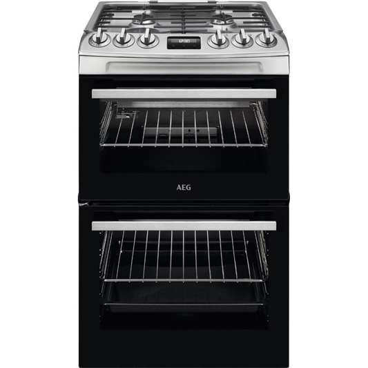AEG CGX1130ACM 55CM 60cm Gas Double Oven Cooker