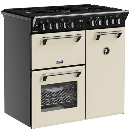 Stoves Richmond 90DFT Cream Dual Fuel Range Cooker With 3 Ovens