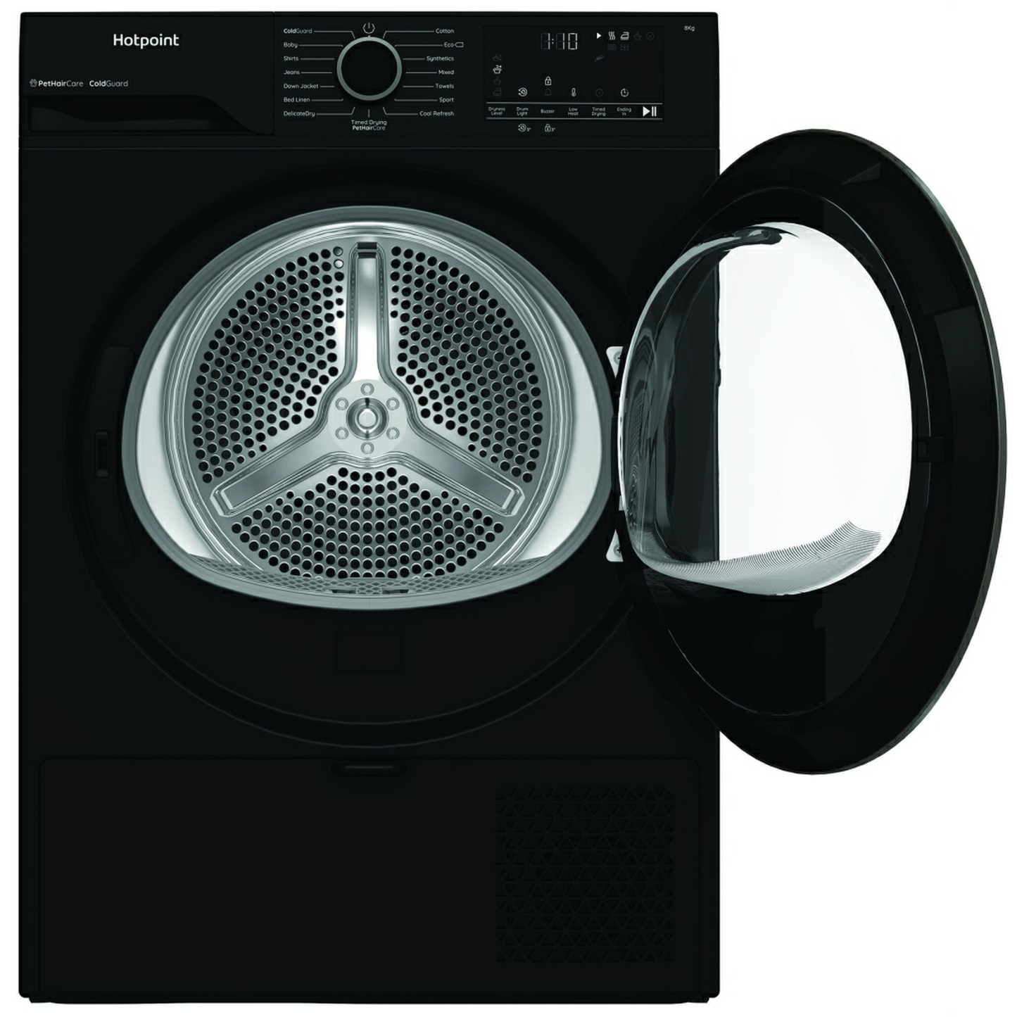 Hotpoint CHSD82MBBUK 8KG Black Heat Pump Tumble Dryer With Cold Guard