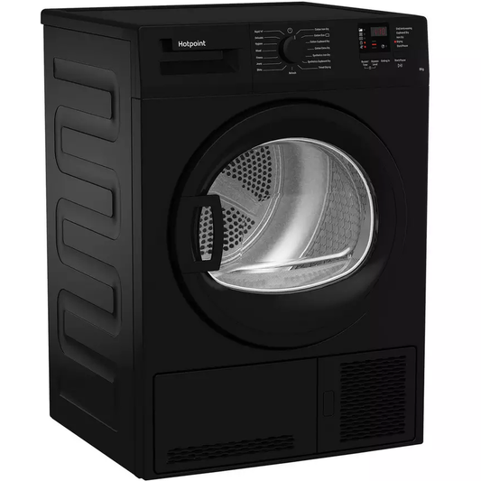 Hotpoint CHDC82BBGDUK 8KG Black Condenser Tumble Dryer With Cold Guard