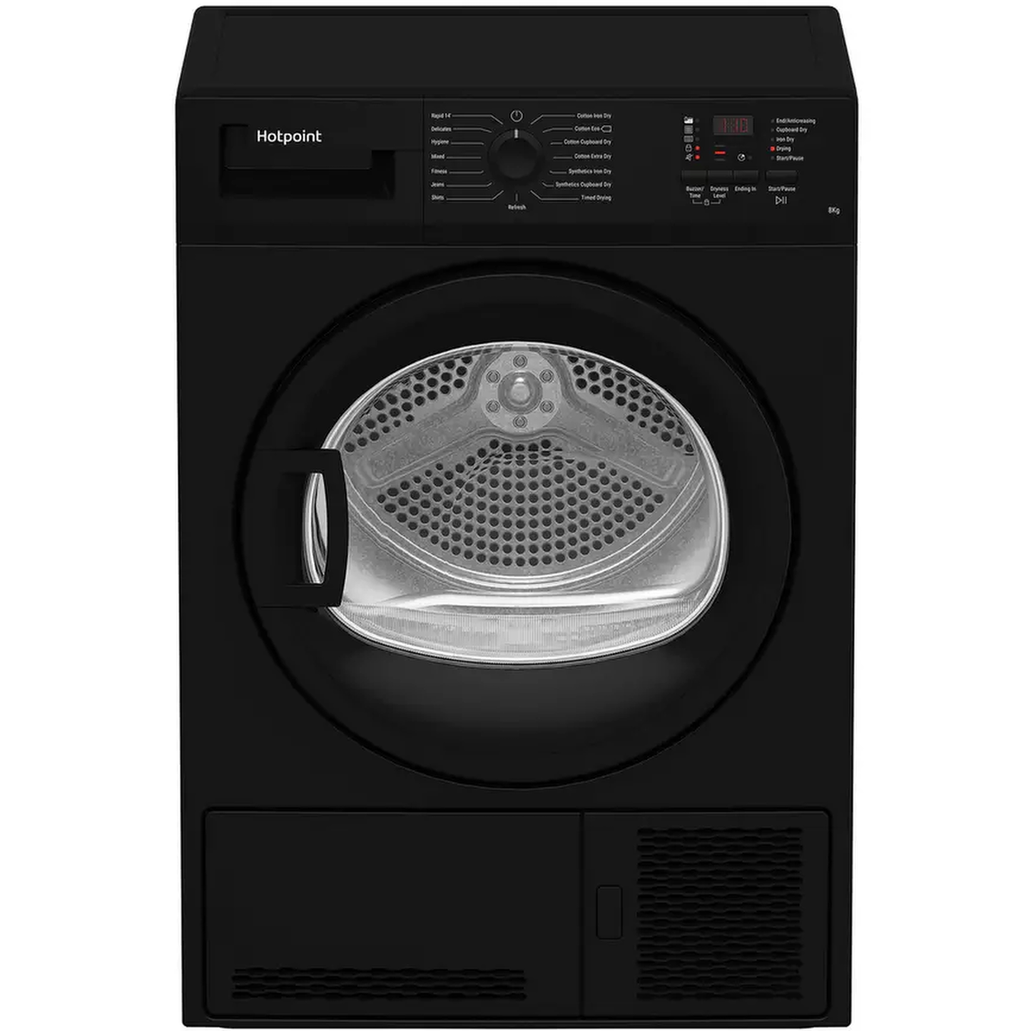 Hotpoint CHDC82BBGDUK 8KG Black Condenser Tumble Dryer With Cold Guard