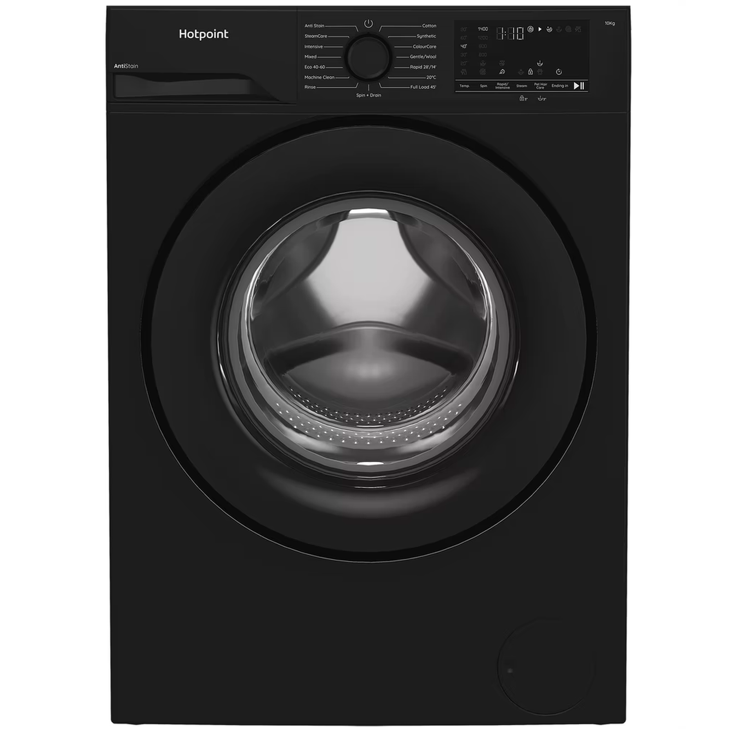 Hotpoint H101BANTISTAINUK Black 10kg 1400rpm Washing Machine