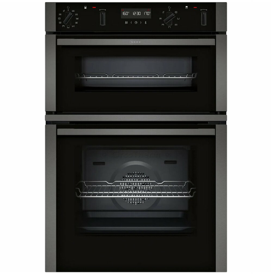 Neff U2ACH7AG7B N50 ( Graphite ) Built-In Electric Pyrolytic Double Oven