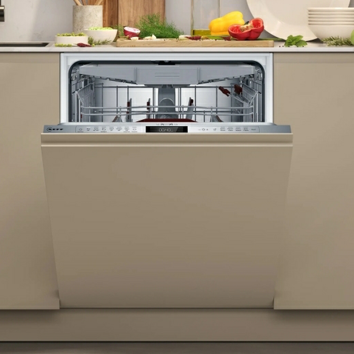 Neff S197ZCX08G ( N70 ) 14 Place Setting  ( B Rated 9 Litres ) Full Size Built In Dishwasher
