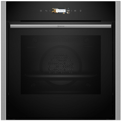Neff B54CR71N0B N70 Pyrolytic Slide & Hide Built In Single Oven