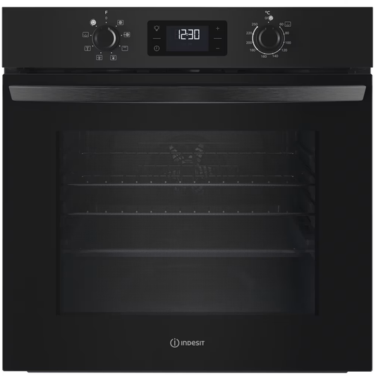 Indesit IQ253BUK Built-In Single Electric Fan Oven