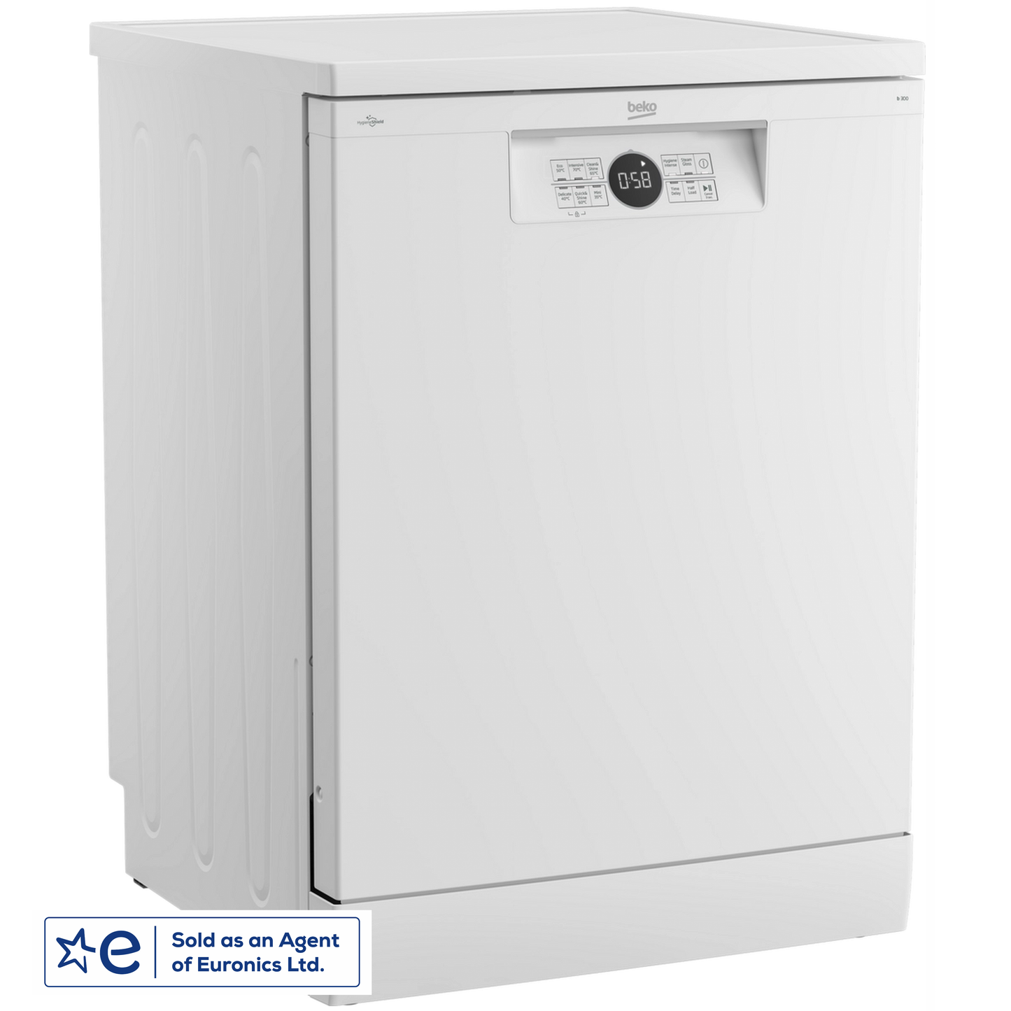 Beko BDFN26432W 60cm 14 Place Setting ( D Rated 11.5 Litres ) Full Size Dishwasher
