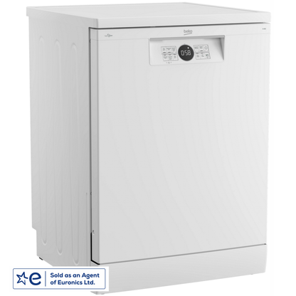 Beko BDFN26432W 60cm 14 Place Setting ( D Rated 11.5 Litres ) Full Size Dishwasher
