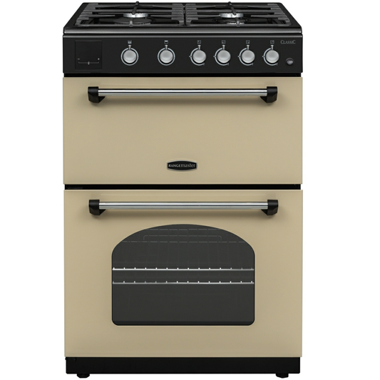 Rangemaster CLA60NGFCR/C Cream 60cm Mini Range All Gas Cooker