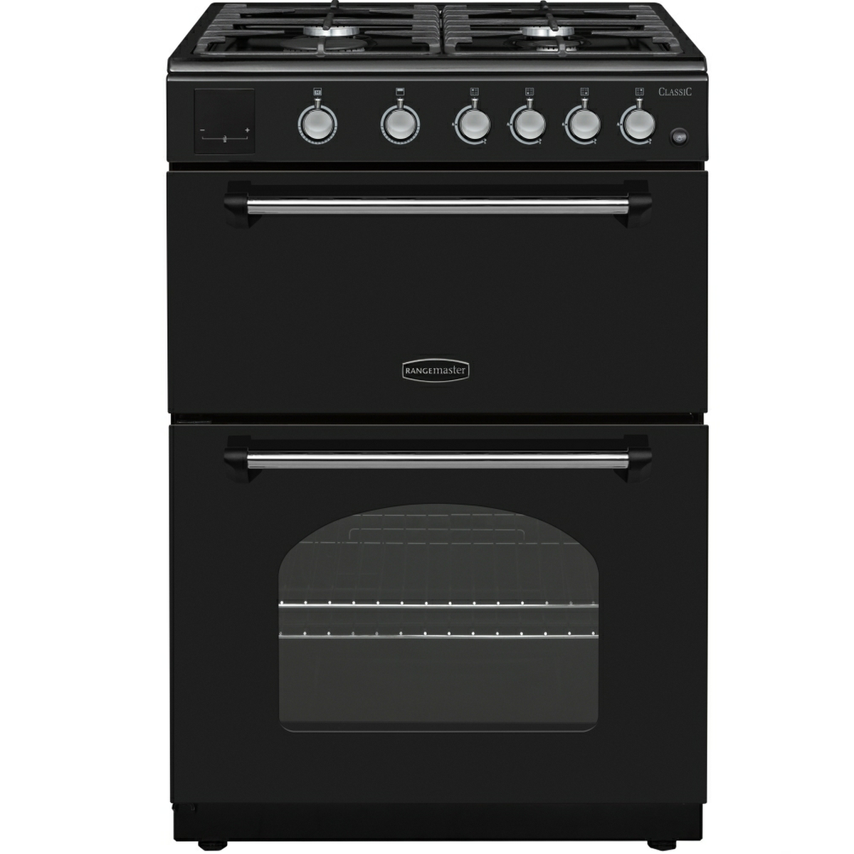 Rangemaster CLA60NGFBL/C Black 60cm Mini Range All Gas Cooker