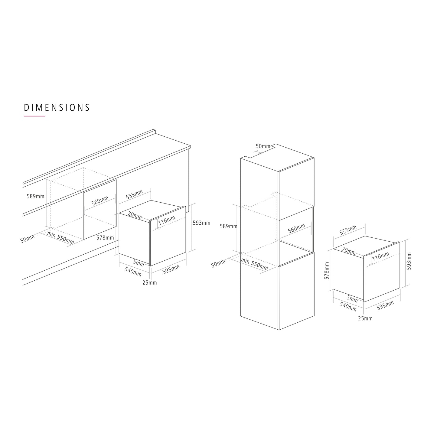 Caple C2600SS Premium Stainless Steel Electric Build In Single Oven